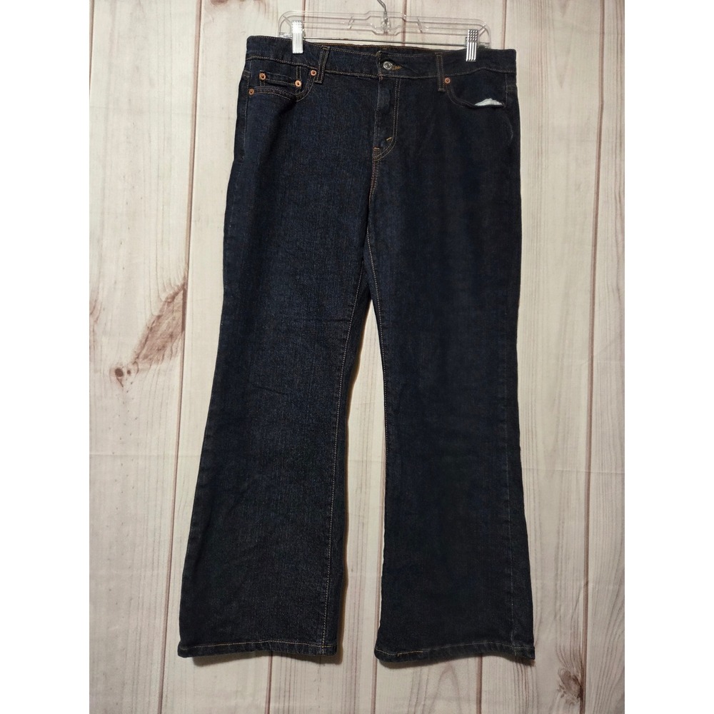 Levis‎ 515 Bootcut Jeans Womens 14S Dark Wash Stretch Denim Blue 14 Short